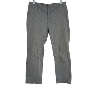 Club Monaco Black & White Mini Check Print Stretch Cotton Ankle Pants Size 6